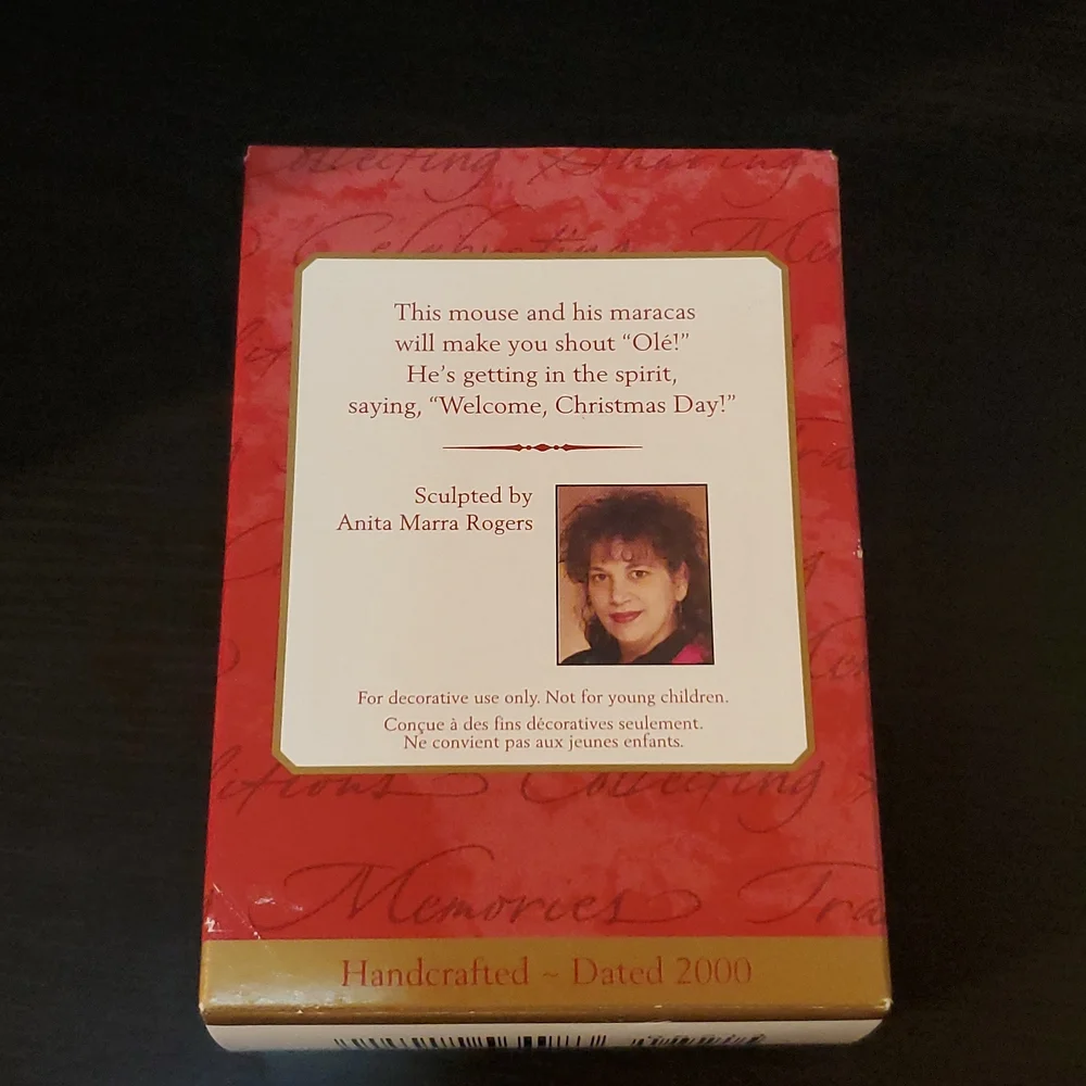 Vintage Hallmark Keepsake Ornament Feliz Navidad Maracas Ornament 2000 - Picture 2 of 6